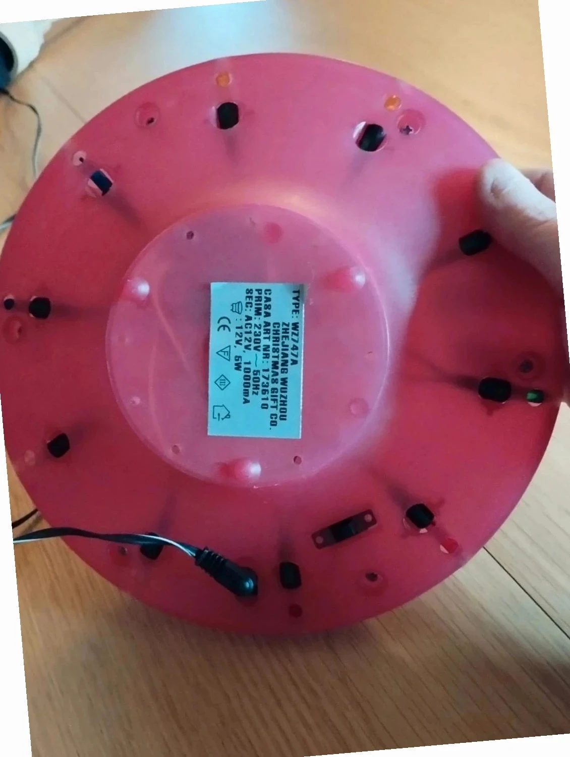 Vintage UFO spinning lamp - collector's item – photo 6